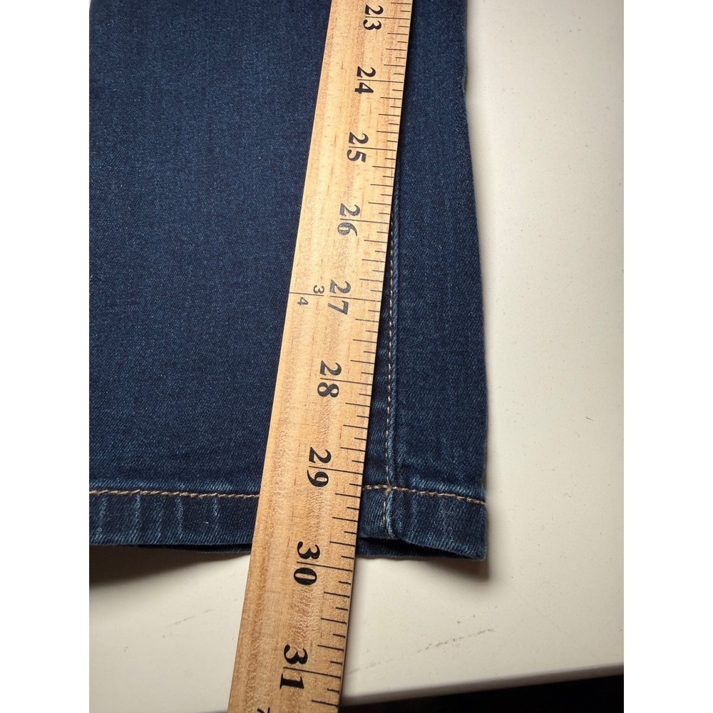 Royalty Jeans Women 10 Blue WannaBettaButt Skinny Denim Dark Wash Stretch Pants - Picture 7 of 8